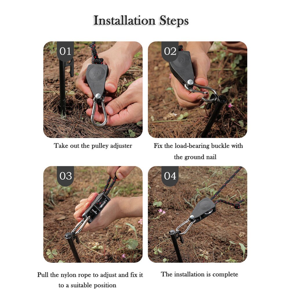 4Pcs Tent Rope