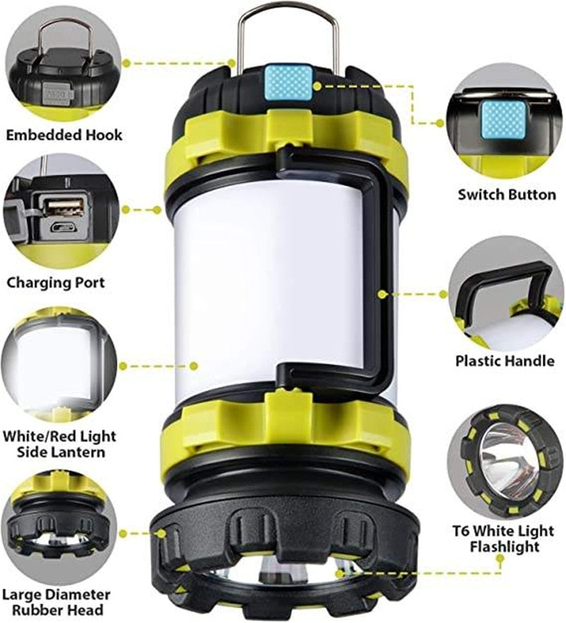 Camping Rechargeable Flashlight