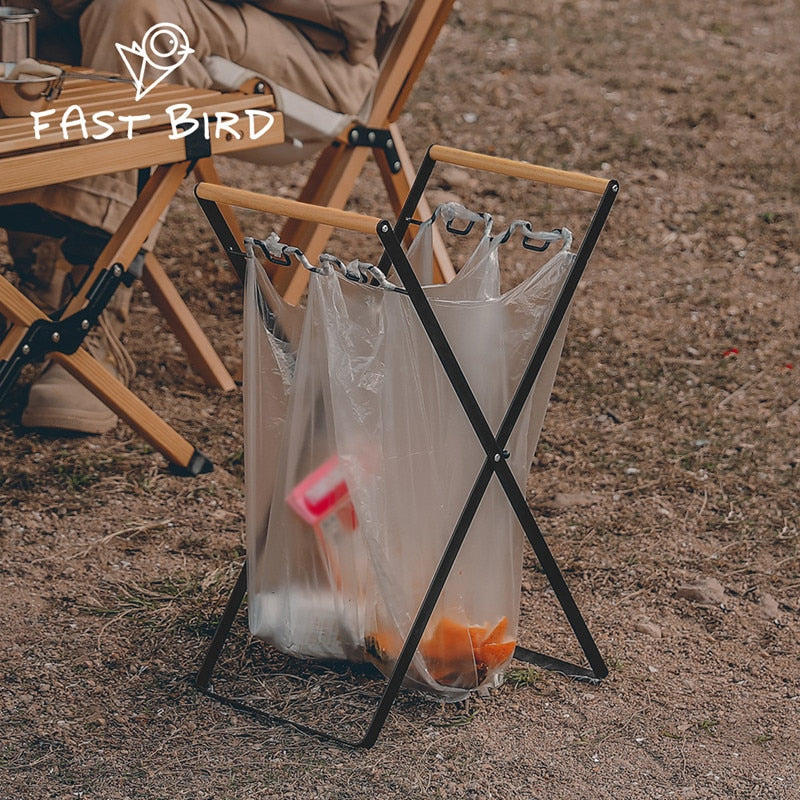 Storage Rack Portable Plastic Garbage Bag Shelf