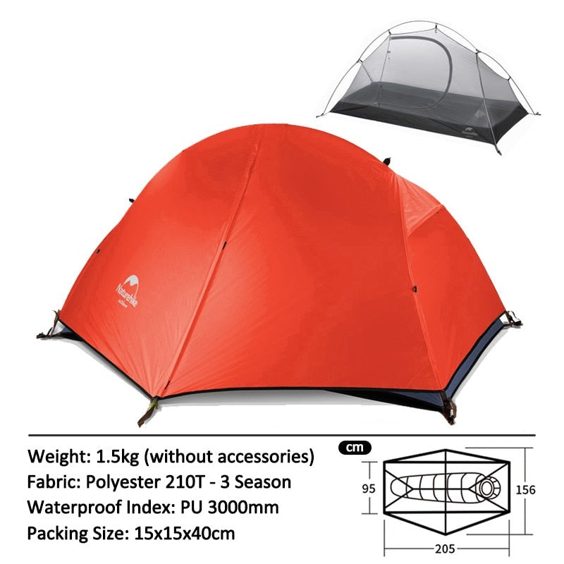 Cycling Tent 1 Person Ultralight Backpacking